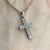 Diamond .10ct Cross Crucifix Pendant 9ct 9k White Gold