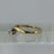 Diamond Solitaire Twist Ring 9ct 9K Yellow Gold - Size P