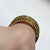 Yellow Topaz Pave Set Curved Chunky Wishbone Ring 18ct 18k Yellow Gold  - Size O