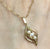 Pearl Trilogy Seashell Pendant Cable Chain Necklace 9ct 9k Yellow Gold - 16"