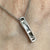 Diamond .07ct Bar Drop Pendant 9ct 9k White Gold