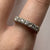 Half Eternity Cubic Zirconia Ring 9ct 9k Yellow Gold - Size P