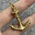 Anchor Rope Nautical Pendant 18ct 18k Yellow Gold