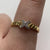 Diamond Cross Rope Design Ring 18ct 18k Yellow Gold - Size N 1/2