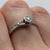 Diamond Solitaire Twist Ring With Accents 9ct 9k White Gold  - Size N