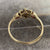 Ruby & Diamond Daisy Flower Ring 9ct 9k Yellow Gold - Size L