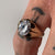 Gypsy Ring With Large Cubic Zirconia 9ct 9k Yellow Gold - Size S