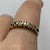 Half Eternity 5 Stone CZ Ring 9ct 9k Yellow Gold  - Size P