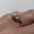 Opal & Diamond Antique 1902 Ring 18ct 18k Yellow Gold  - Size N