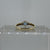 Blue Topaz Diamond Accent Ring 9ct 9k Yellow Gold - Size P