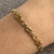 Fancy Twist Curb Link Chain Bracelet 9ct 9k Yellow Gold - 7.5" Inches