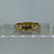 White Spinel Bezel Set Band Ring 18ct 18k Yellow Gold  - Size P