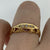 Antique Old Point Cut Diamond 5 Stone Boat Ring 18ct 18k Yellow Gold - Size M