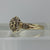 Champagne Diamond .50ct Flower Cluster Ring 9ct 9k Yellow Gold - Size S