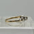 Diamond .05ct Solitaire Two Tone Twist Ring 9ct 9k Yellow Gold - Size L