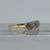 Old Cut Diamond Trilogy Ring 18ct 18K Yellow Gold & Platinum - Size N