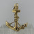 Anchor Rope Nautical Pendant 18ct 18k Yellow Gold