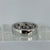 Square Cut Sapphire & Diamond Band Ring 9ct 9K White Gold - Size N