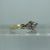 CZ Cluster Bypass Ring 14ct 14k Yellow Gold  - Size S