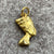 Ancient Egyptian Queen Nefertiti Head Pendant 18ct 18k Yellow Gold