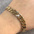 Curb Chain Bracelet 9ct 9k Yellow Gold - 8" Inches