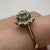 Diamond Tiered Cluster Ring 9ct 9k Yellow Gold  - Size P