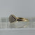 Diamond Cluster Ring 9ct 9k Yellow Gold  - Size L 1/2