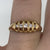 Antique Diamond 5 Stone Ring 18ct 18k Yellow Gold - Size M 1/2