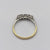 Diamond Five Stone Platinum Set Ring 18ct 18k Yellow Gold - Size M