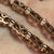 Stars and Bars Chain Necklace 9ct 9k Rose Gold - 20" Inches