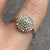 Diamond Round Ornate Cluster Ring 9ct 9k White Gold - Size S