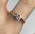 Toi Et Moi Bypass CZ Ring 14ct 14k Yellow Gold - Size Q