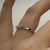 Diamond Wave Style Ring 9ct 9k White Gold - Size K