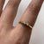 Antique Diamond .15ct Trilogy Ring 18ct 18K Yellow Gold - Size O