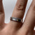 Wedding Band With Texture Detail Ring 9ct 9k White Gold - Size M