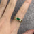 Emerald .70ct East West Bezel Set & Diamond Ring 18ct Yellow Gold - Size Q