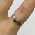 Diamond Bypass Ring 9ct 9k White Gold - Size M