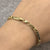 Dolphin Two Tone Gold Bracelet 18ct 18k 750 Yellow White Gold - 7.5" Inches