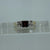 Garnet & CZ Trilogy Square Cut Ring 9ct 9k Yellow Gold  - Size L 1/2