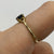 Sapphire Solitaire Ring 9ct 9k Yellow Gold - Size N 1/2