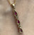 Ruby & Diamond Bar Drop Pendant 9ct 9k Yellow Gold