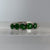 Jadeite Five Stone Ring 14ct 14k White Gold - Size K 1/2