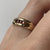 Garnet Channel Set Band Ring 9ct 9K Yellow Gold - Size M