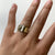 Diamond Signet Ring With Link Shoulders 9ct 9k Yellow Gold - Size L 1/2