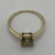 Diaspore Princess Cut Solitaire Ring 10ct 10k Yellow Gold - Size P 1/2