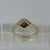 Diamond Cluster Ring 9ct 9k Yellow Gold  - Size L 1/2