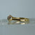 Diamond Trilogy Bypass Ring 18ct 18k Yellow Gold  - Size M