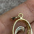 Diamond Swirl Ornate Pendant 9ct 9k Yellow Gold