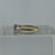 Antique Three Stone Diamond Palladium Set Ring 9ct 9k Yellow Gold - Size L 1/2