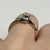 Diamond .05ct Solitaire Two Tone Twist Ring 9ct 9k Yellow Gold - Size L